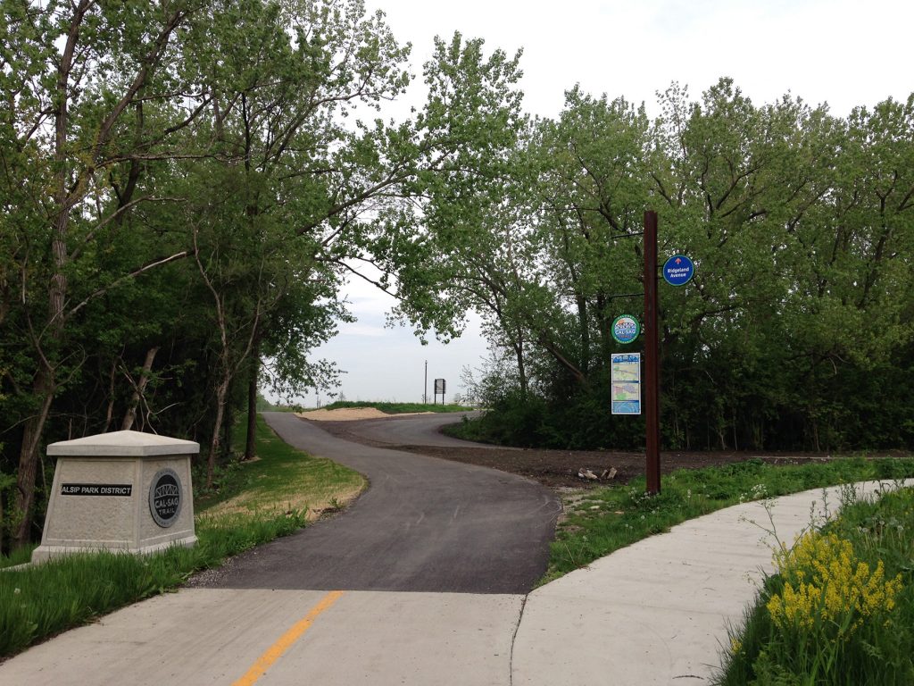 The New Alsip Paved Section of CalSag - Eastbound