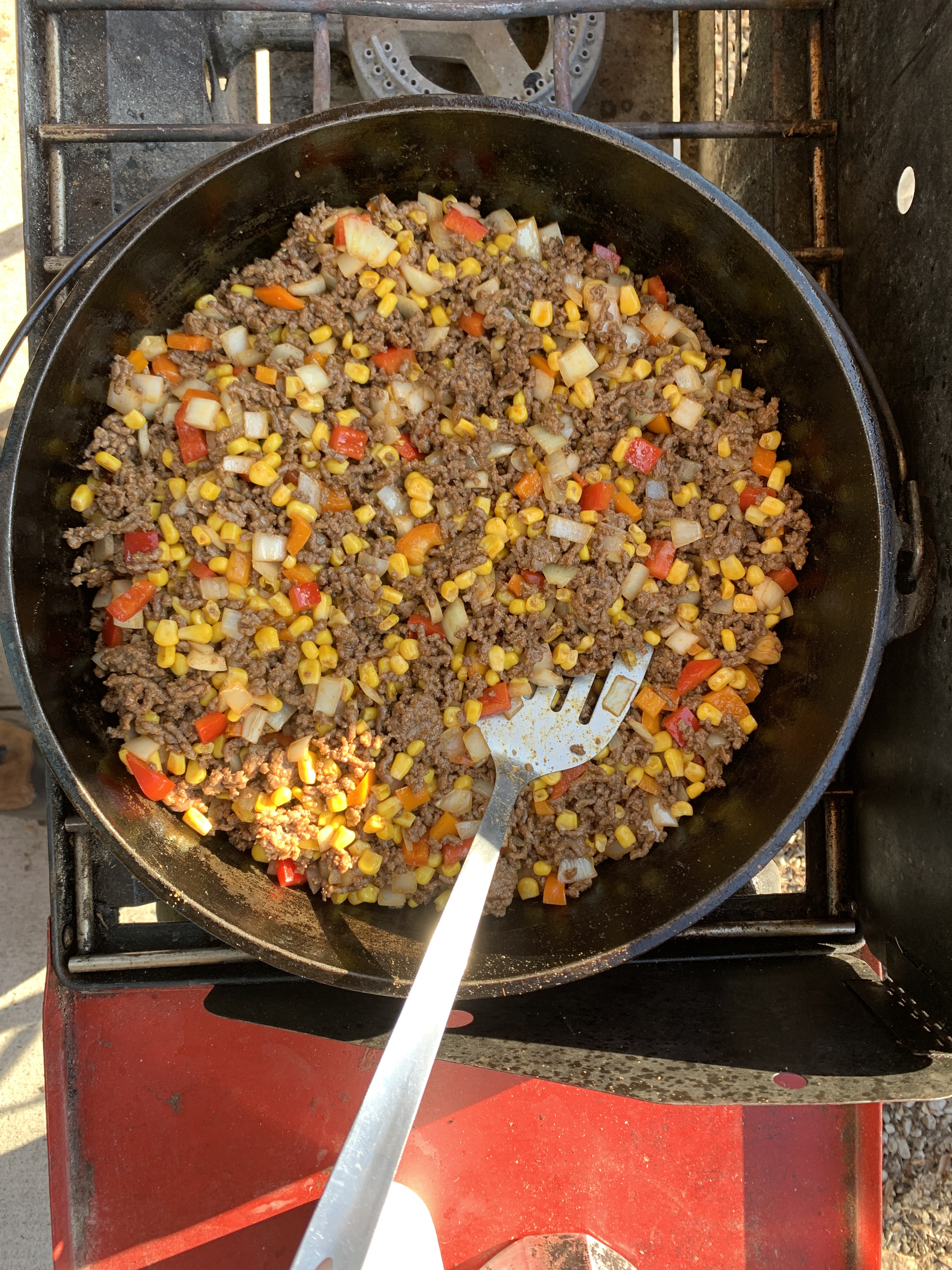 Camp Recipe: Tex-Mex Wreck in a Dutch Oven